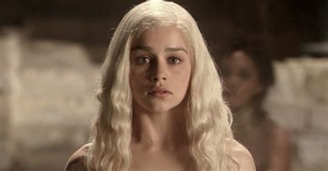 Emilia Clarke nude in the bath Game Of Thrones S03E08 2013.